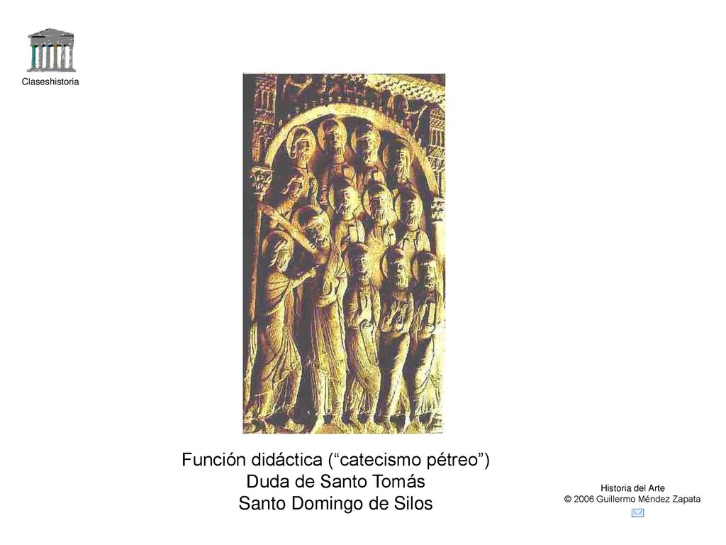 Función didáctica ( catecismo pétreo ) Duda de Santo Tomás