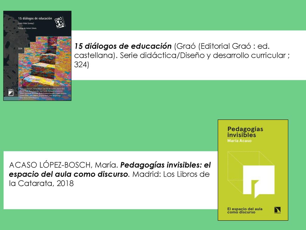 15 diálogos de educación (Graó (Editorial Graó : ed. castellana)