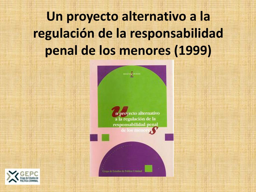 Un proyecto alternativo a la regulación de la responsabilidad penal de los menores (1999)