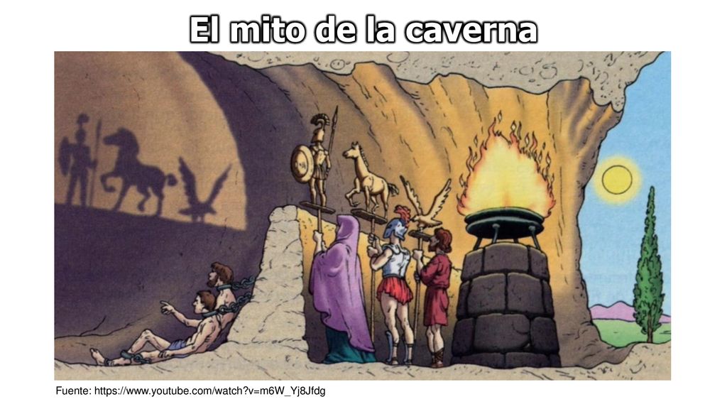 El mito de la caverna Fuente:   v=m6W_Yj8Jfdg