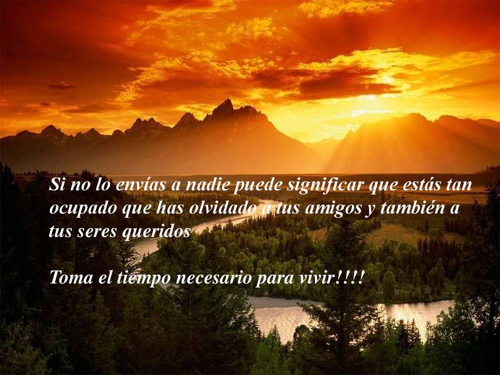 Si no lo envías a nadie puede significar que estás tan ocupado que has olvidado a tus amigos y también a tus seres queridos