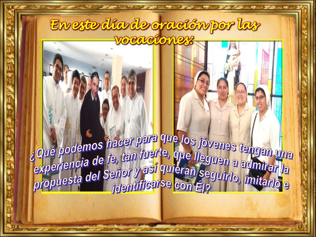 En este día de oración por las vocaciones: