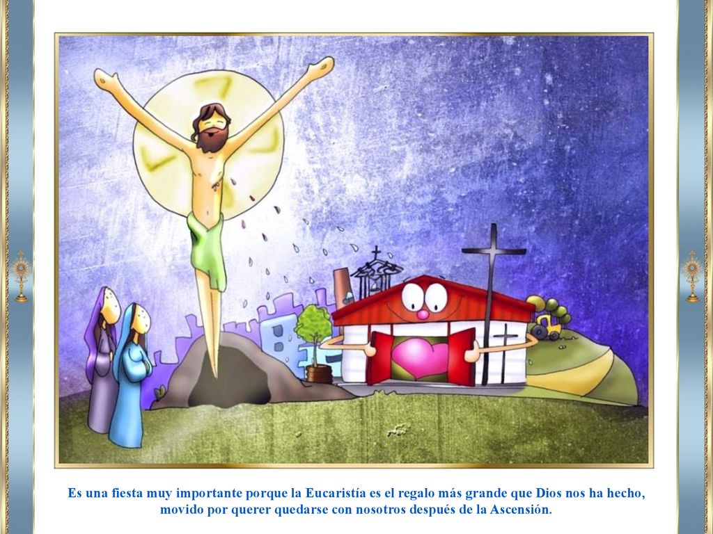 movido por querer quedarse con nosotros después de la Ascensión.