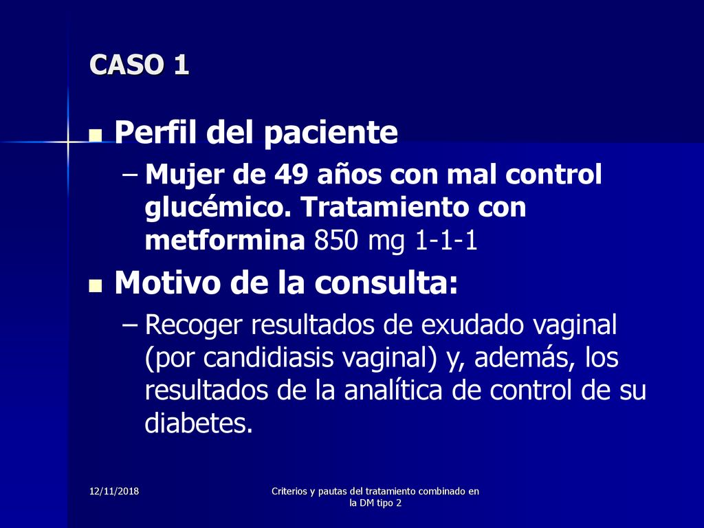 Criterios y pautas del tratamiento combinado en la DM tipo 2