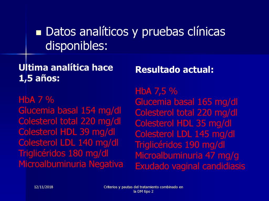 Criterios y pautas del tratamiento combinado en la DM tipo 2