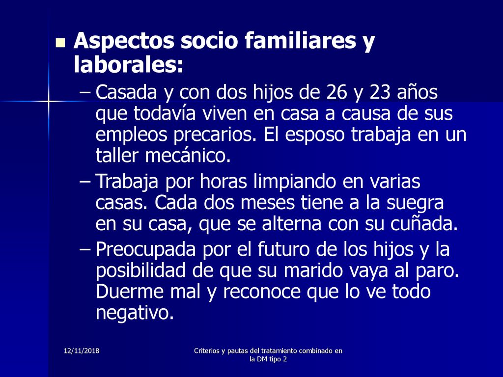 Criterios y pautas del tratamiento combinado en la DM tipo 2