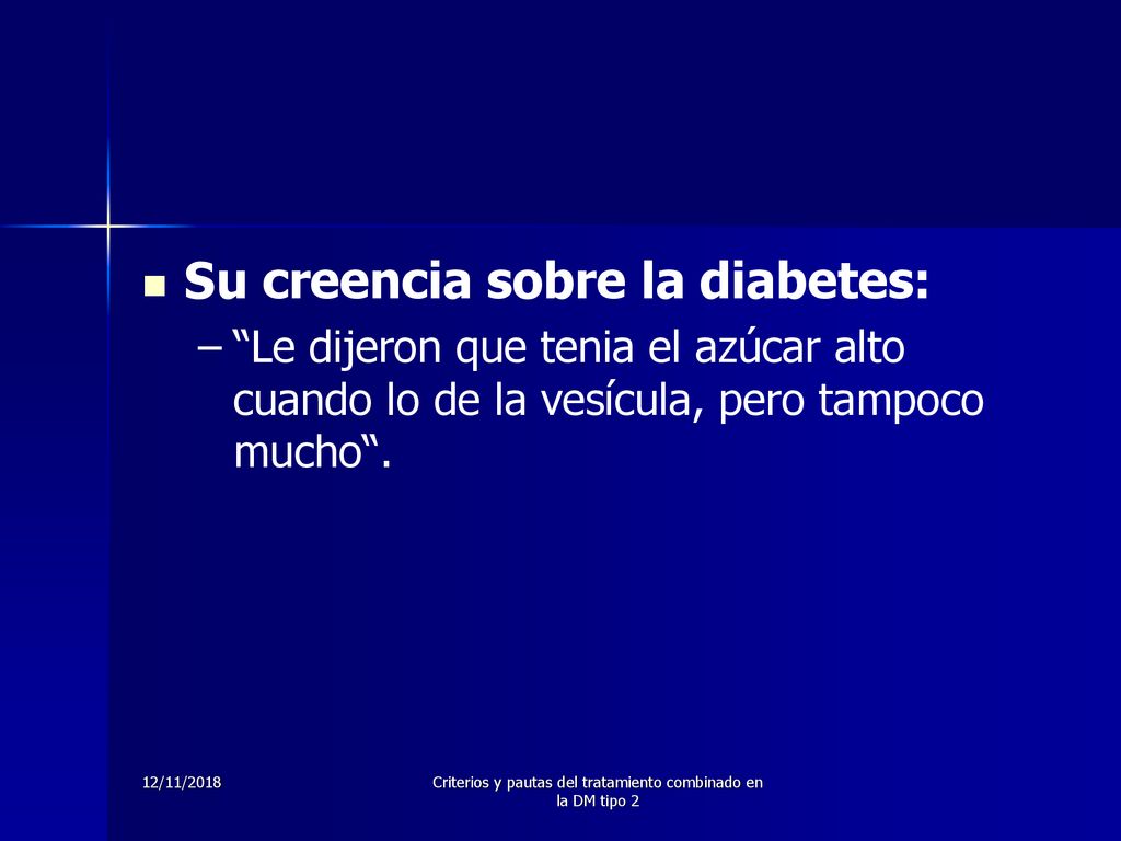 Criterios y pautas del tratamiento combinado en la DM tipo 2