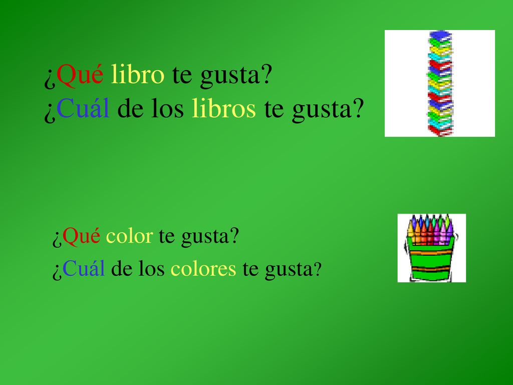 ¿Qué libro te gusta ¿Cuál de los libros te gusta