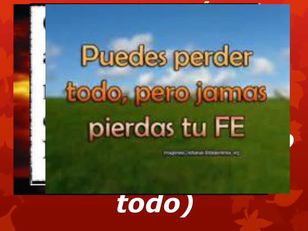 2. Que debo de analizar qué cosas están desactivando mi fe.