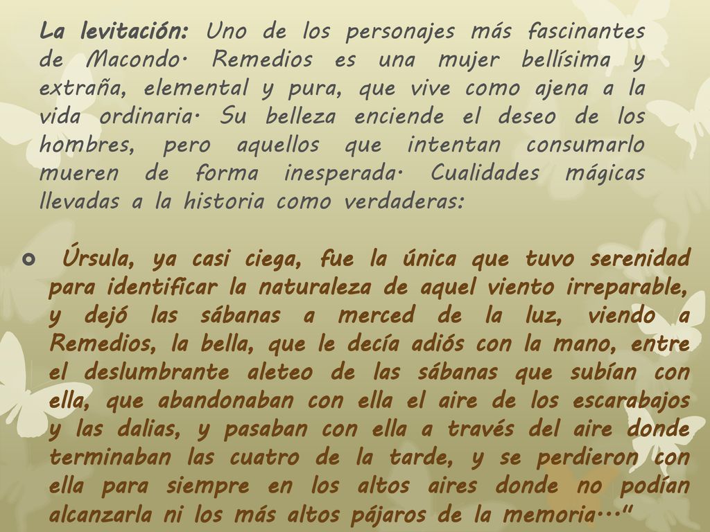La levitación: Uno de los personajes más fascinantes de Macondo