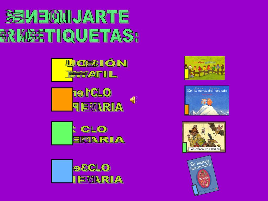 EN EL COLOR DE LAS ETIQUETAS: