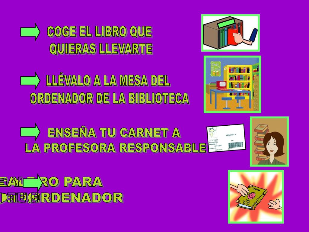 Y ENTRÉGALE EL LIBRO PARA QUE LO ANOTE EN EL ORDENADOR