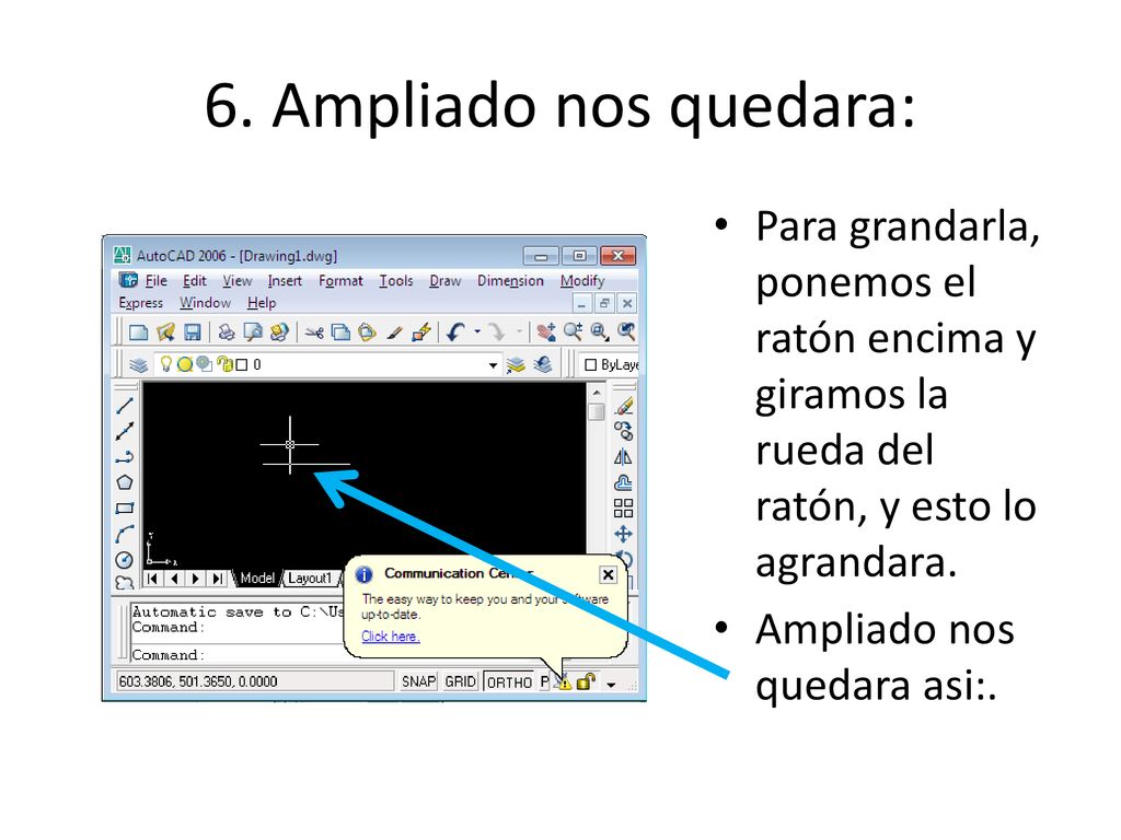 6. Ampliado nos quedara: Para grandarla, ponemos el ratón encima y giramos la rueda del ratón, y esto lo agrandara.