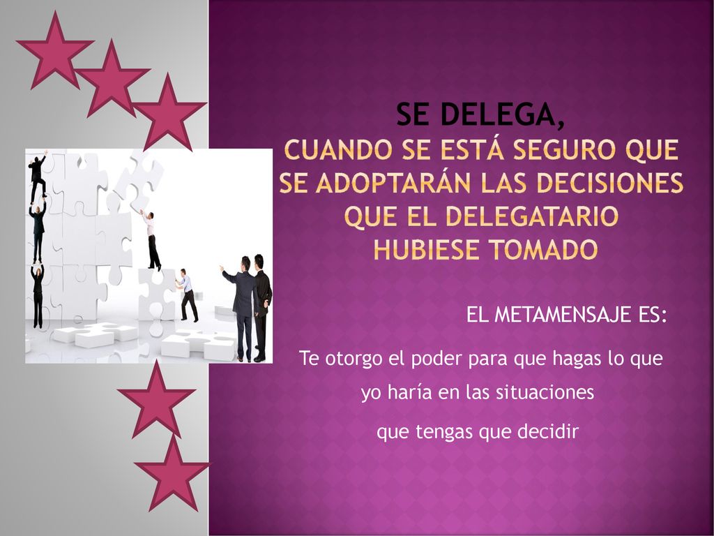 Te otorgo el poder para que hagas lo que yo haría en las situaciones
