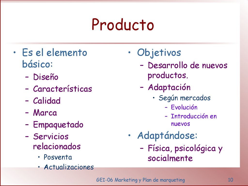 GEI-06 Marketing y Plan de marqueting