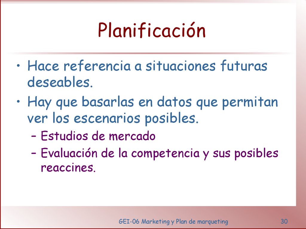 GEI-06 Marketing y Plan de marqueting