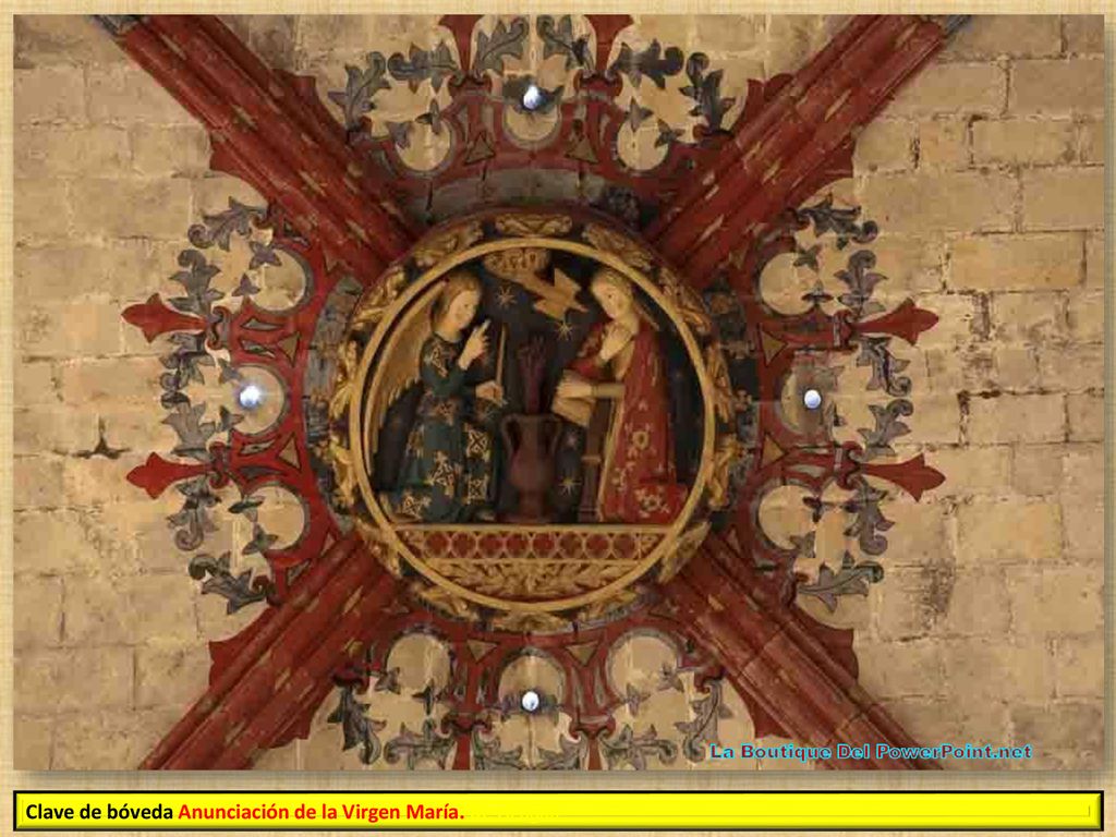 Clave de bóveda Anunciación de la Virgen María. de Aragón