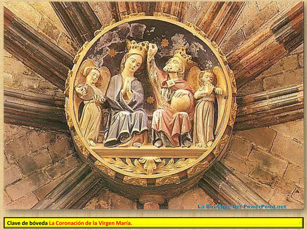 Clave de bóveda La Coronación de la Virgen María.