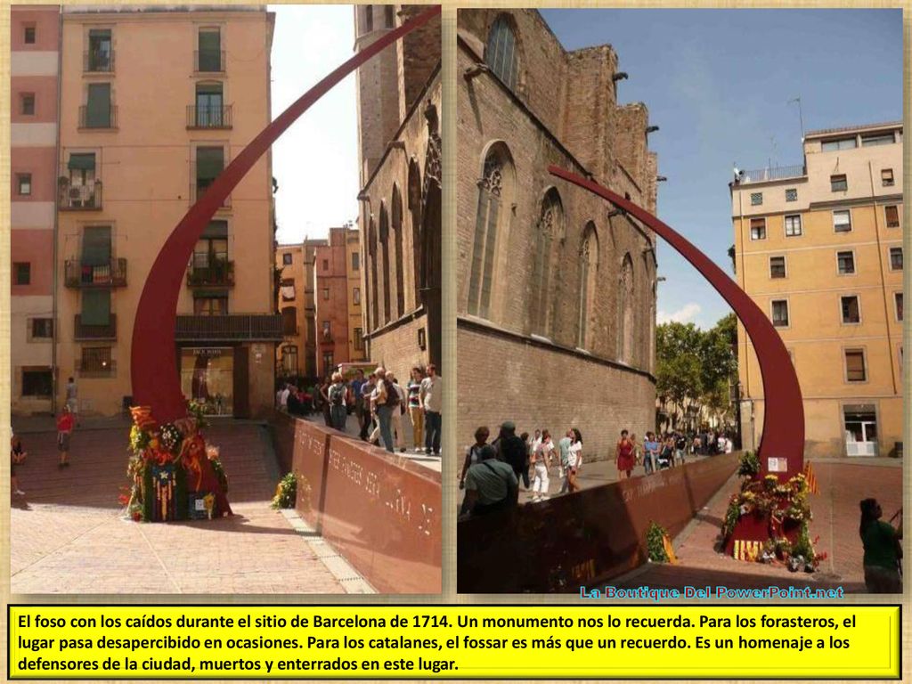 El foso con los caídos durante el sitio de Barcelona de 1714