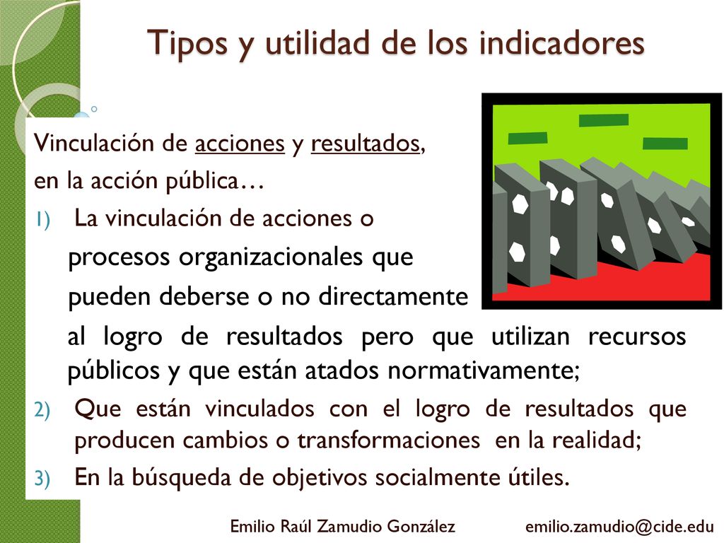 Tipos y utilidad de los indicadores