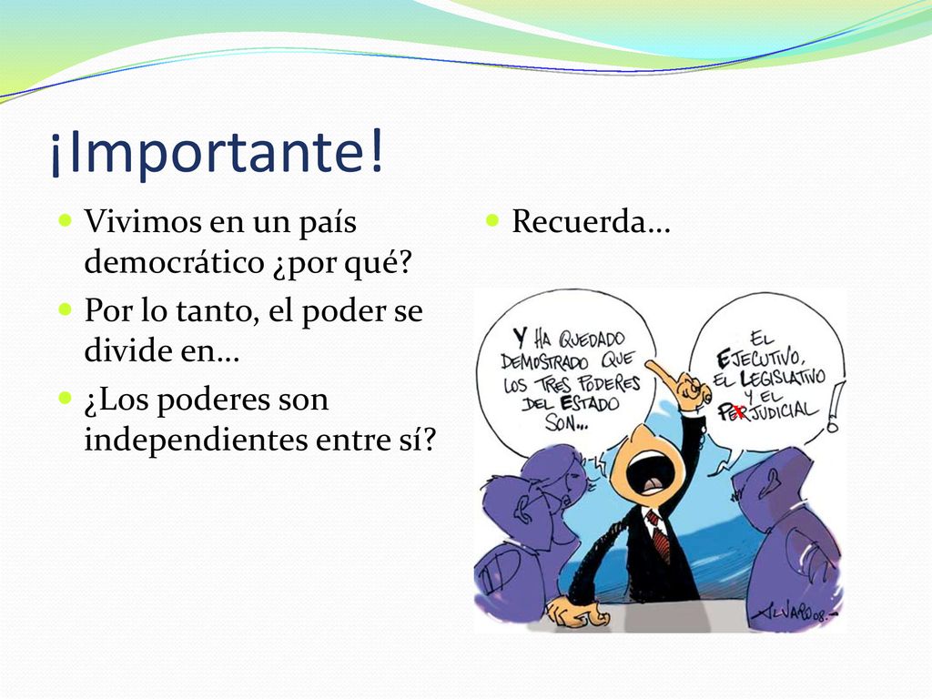 ¡Importante! Vivimos en un país democrático ¿por qué