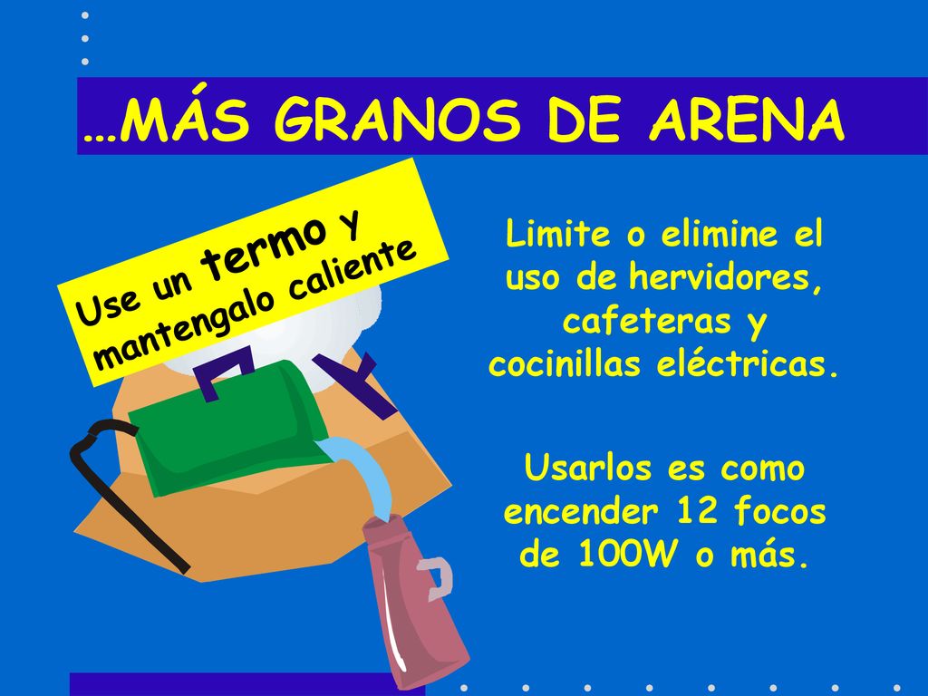 Usarlos es como encender 12 focos de 100W o más.