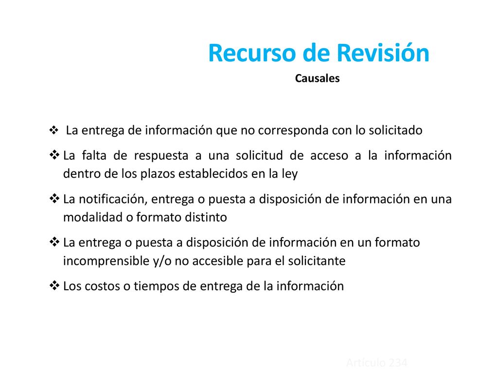 Recurso de Revisión Causales. La entrega de información que no corresponda con lo solicitado.