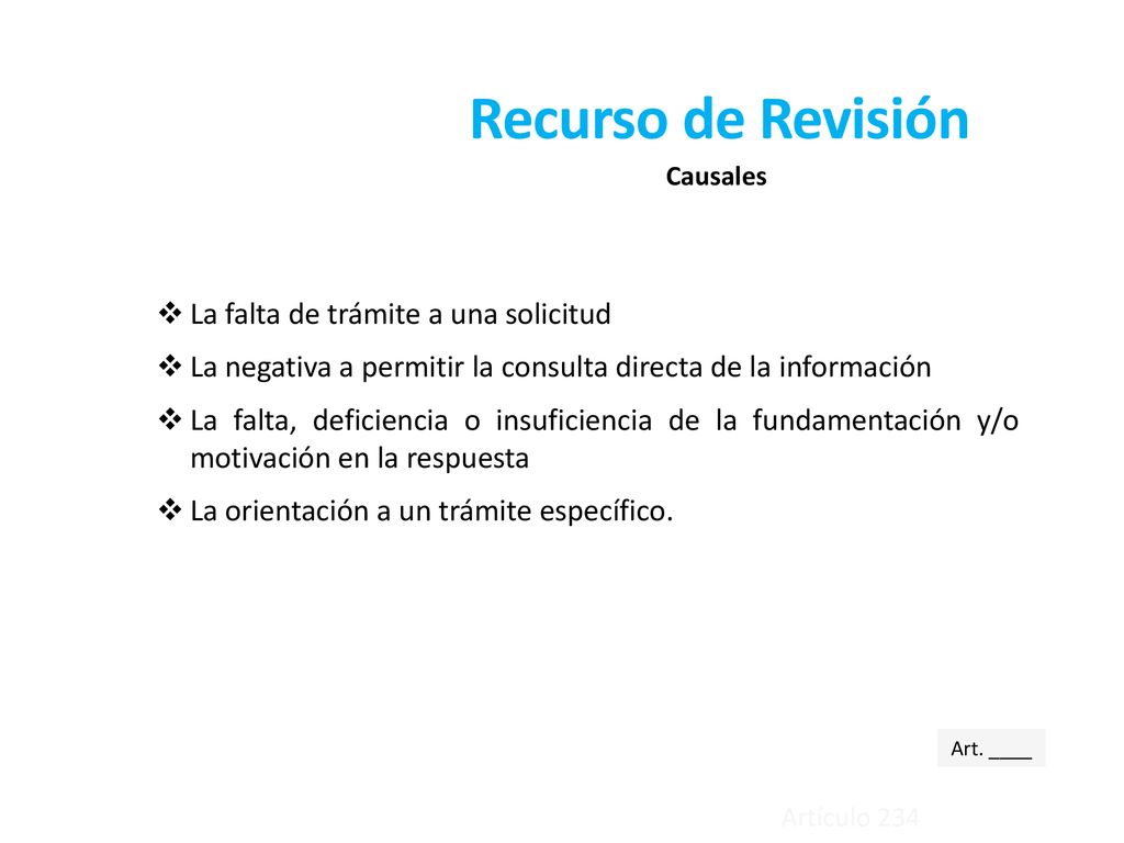 Recurso de Revisión La falta de trámite a una solicitud