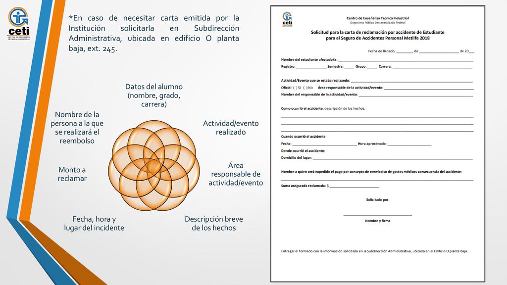 *En caso de necesitar carta emitida por la Institución solicitarla en Subdirección Administrativa, ubicada en edificio O planta baja, ext. 245.