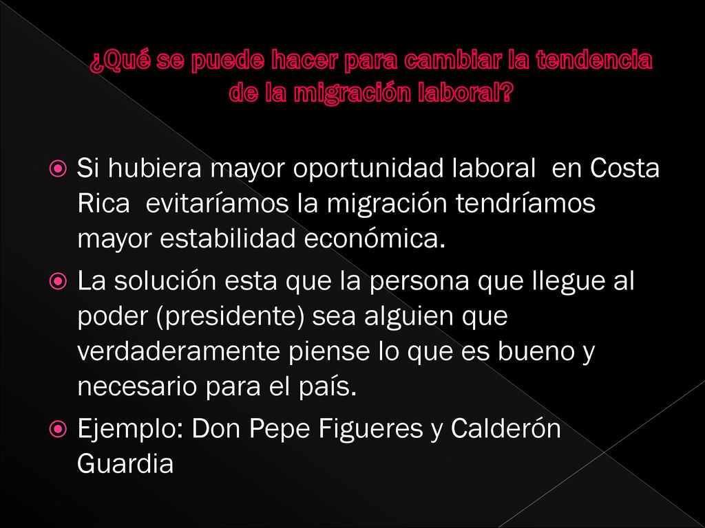 ¿Qué se puede hacer para cambiar la tendencia de la migración laboral