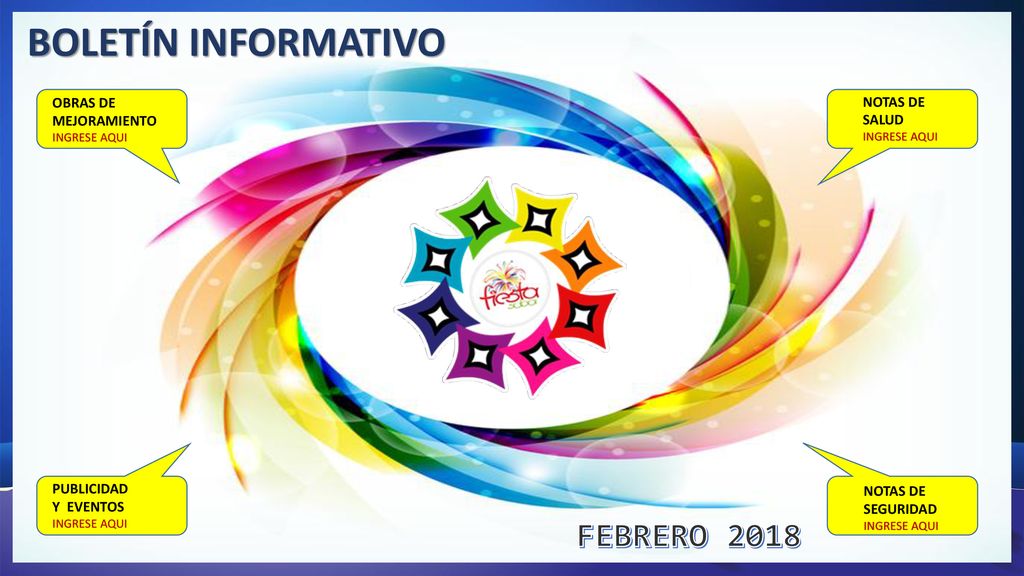 BOLETÍN INFORMATIVO FEBRERO 2018 OBRAS DE MEJORAMIENTO NOTAS DE SALUD