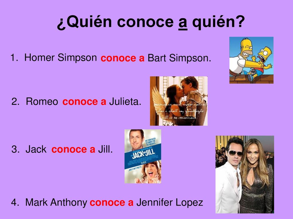 ¿Quién conoce a quién 1. Homer Simpson conoce a Bart Simpson.