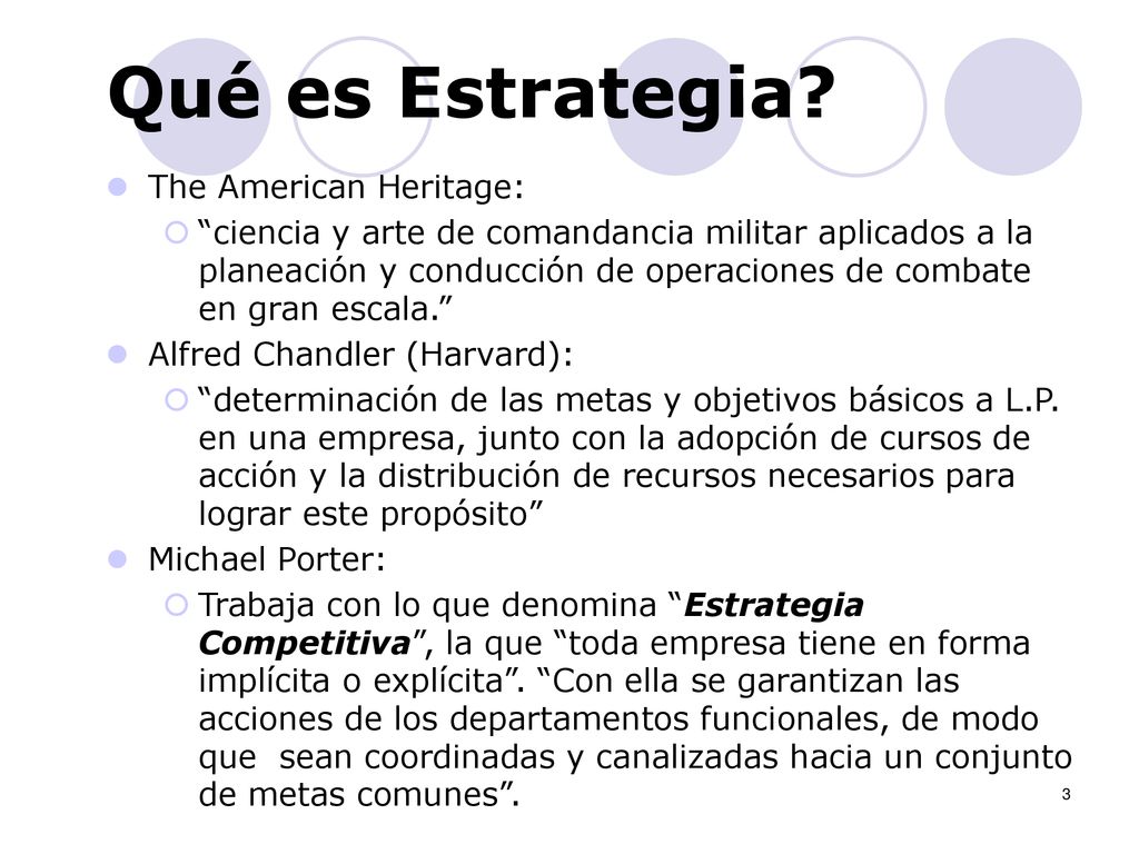 Qué es Estrategia The American Heritage: