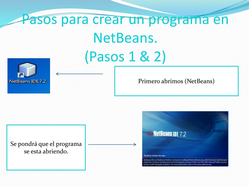Pasos para crear un programa en NetBeans. (Pasos 1 & 2)