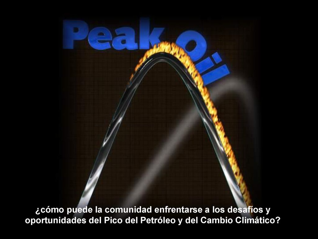 ¿cómo puede la comunidad enfrentarse a los desafíos y oportunidades del Pico del Petróleo y del Cambio Climático