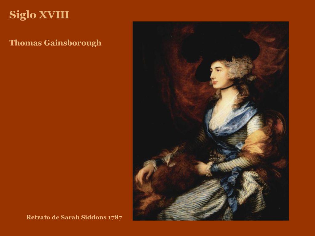 Siglo XVIII Thomas Gainsborough Retrato de Sarah Siddons 1787