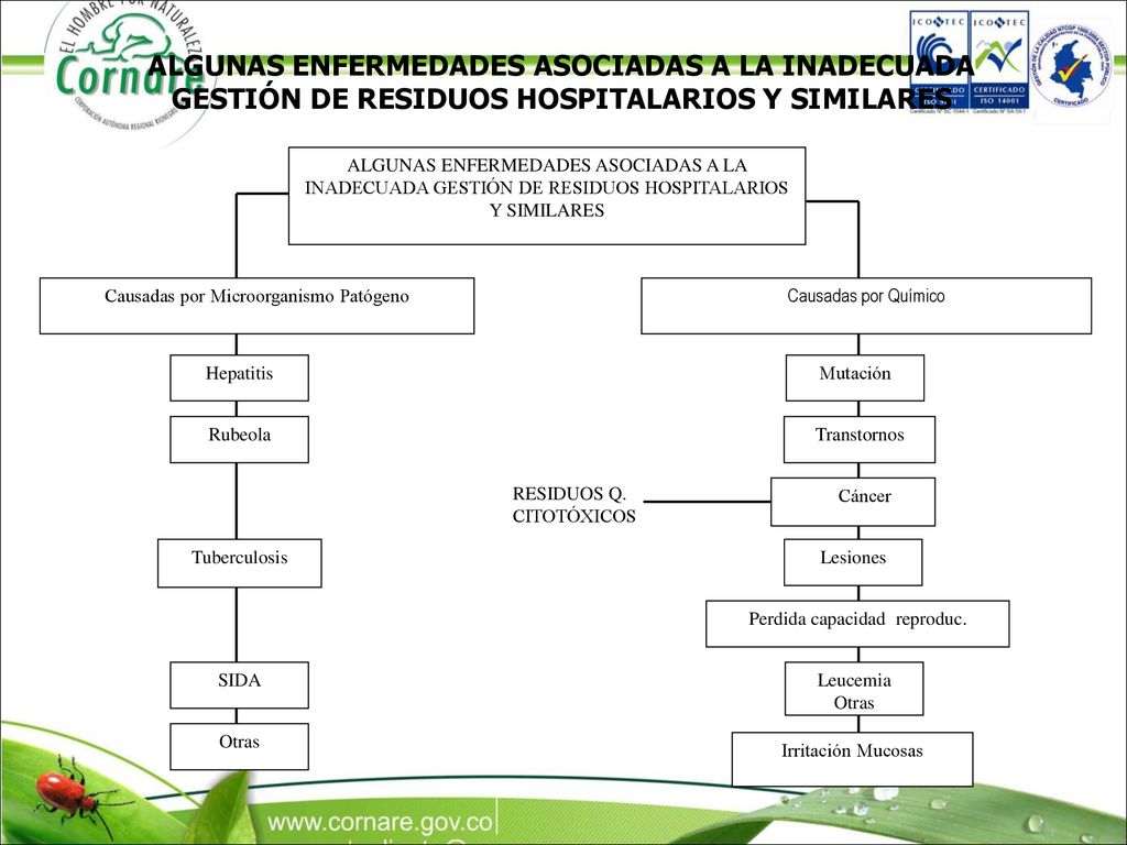 ALGUNAS ENFERMEDADES ASOCIADAS A LA INADECUADA GESTIÓN DE RESIDUOS HOSPITALARIOS Y SIMILARES