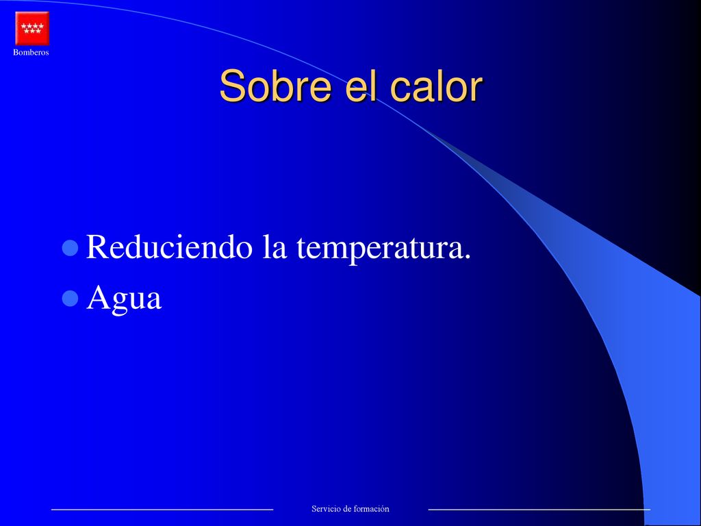Sobre el calor Reduciendo la temperatura. Agua b) sobre el calor.