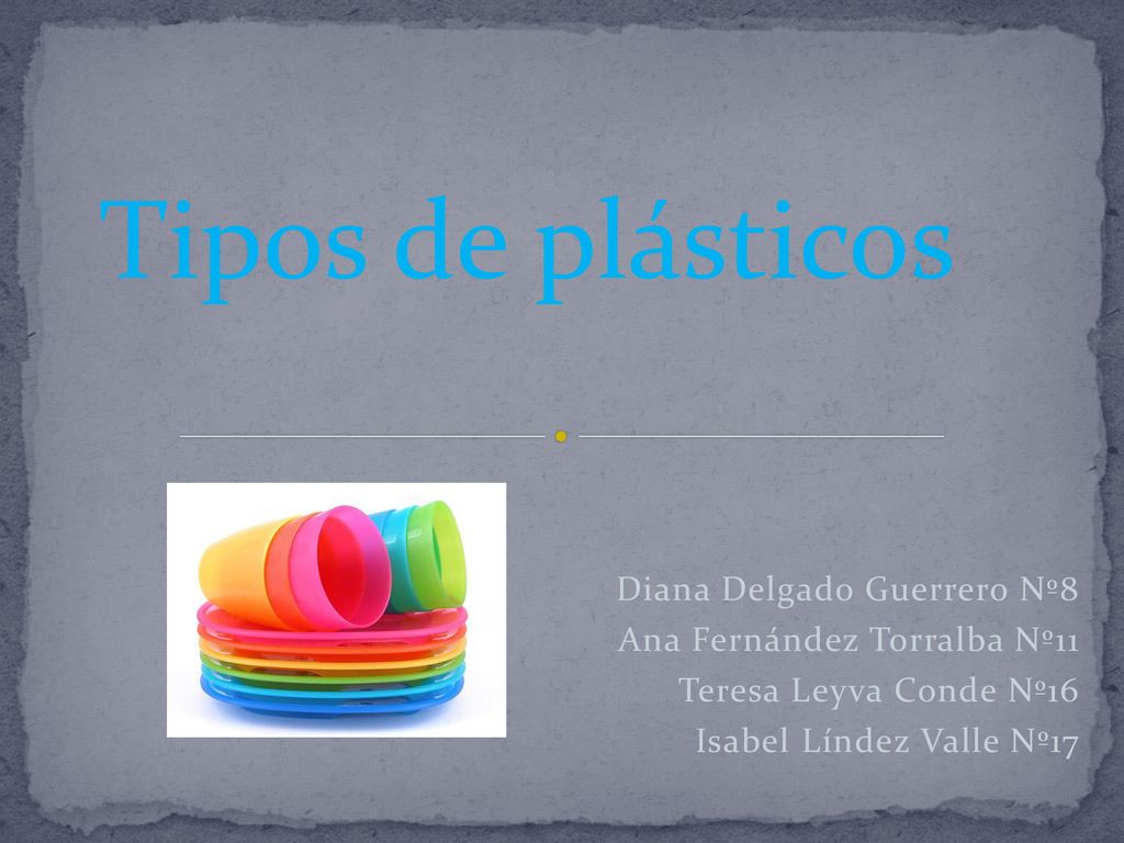 Tipos de plásticos Diana Delgado Guerrero Nº8