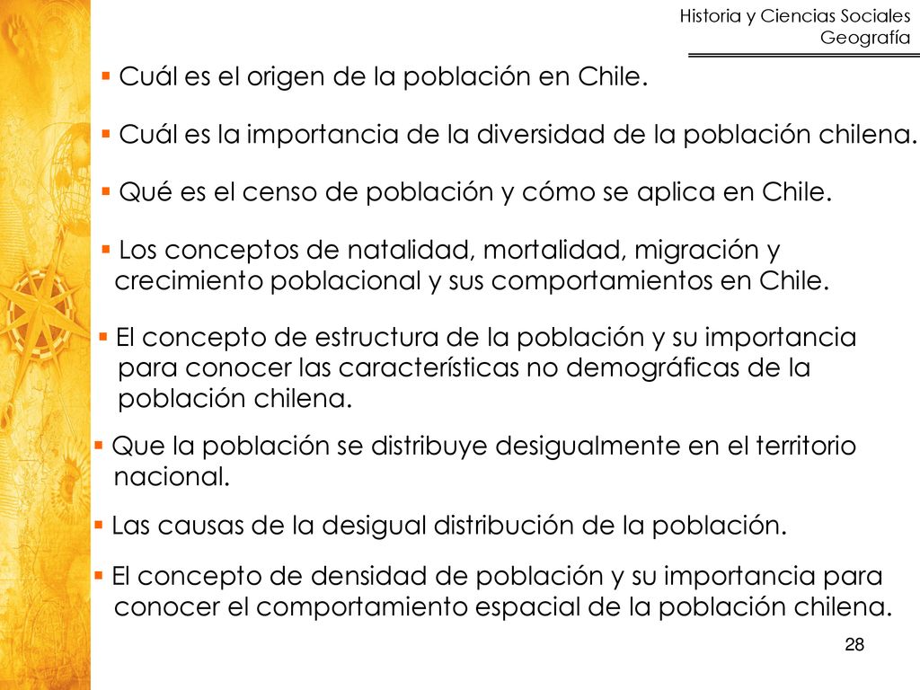 Cuál es el origen de la población en Chile.