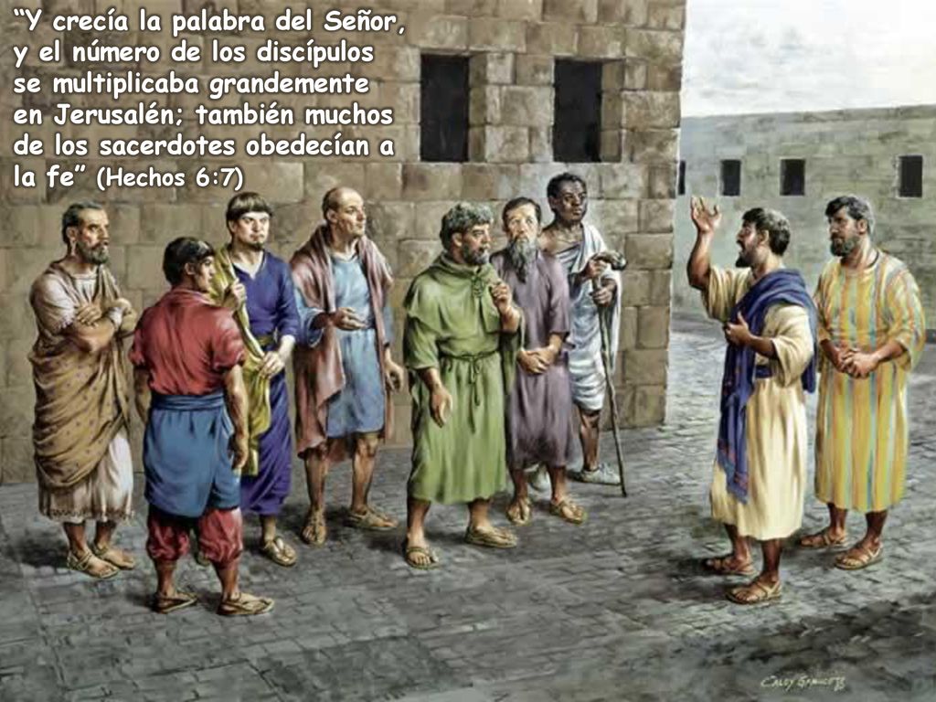Y crecía la palabra del Señor, y el número de los discípulos se multiplicaba grandemente en Jerusalén; también muchos de los sacerdotes obedecían a la fe (Hechos 6:7)