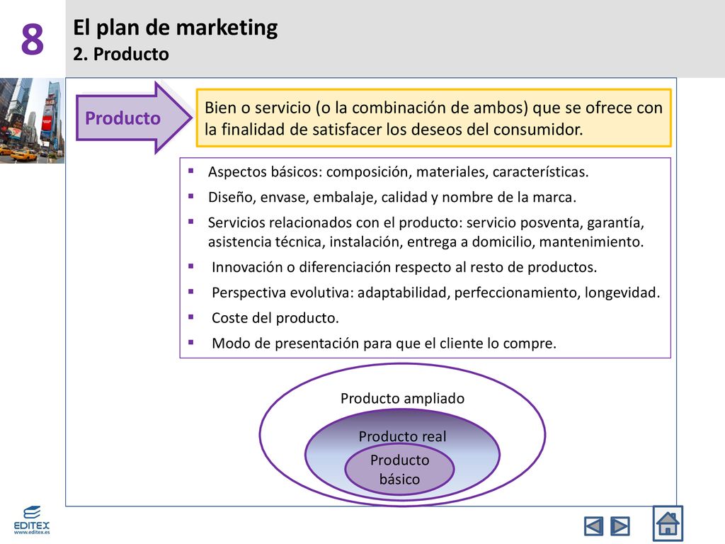 El plan de marketing 2. Producto