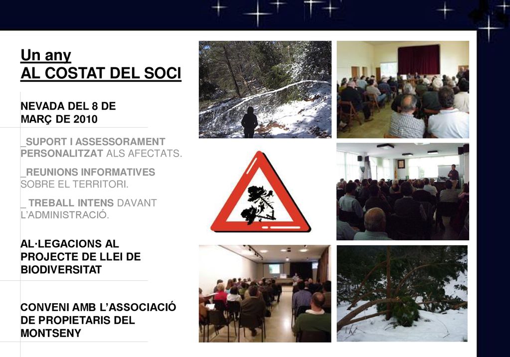 Un any AL COSTAT DEL SOCI NEVADA DEL 8 DE MARÇ DE 2010