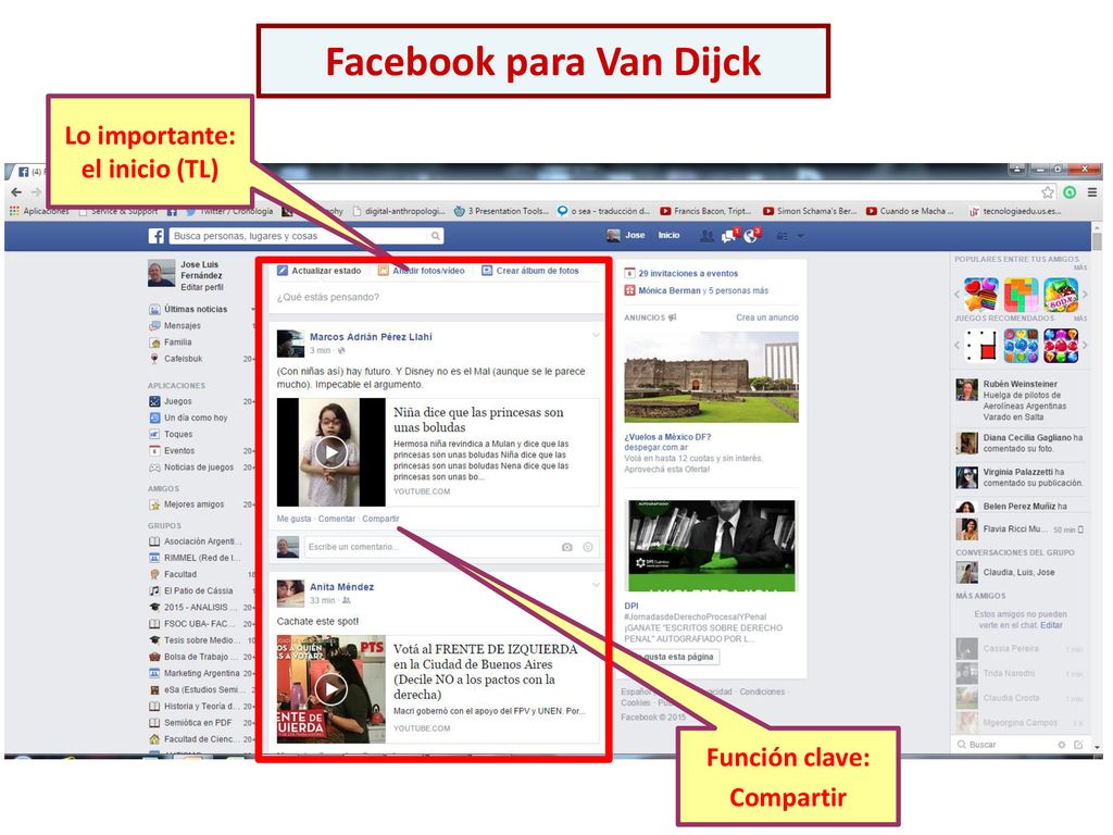Facebook para Van Dijck Lo importante: el inicio (TL)