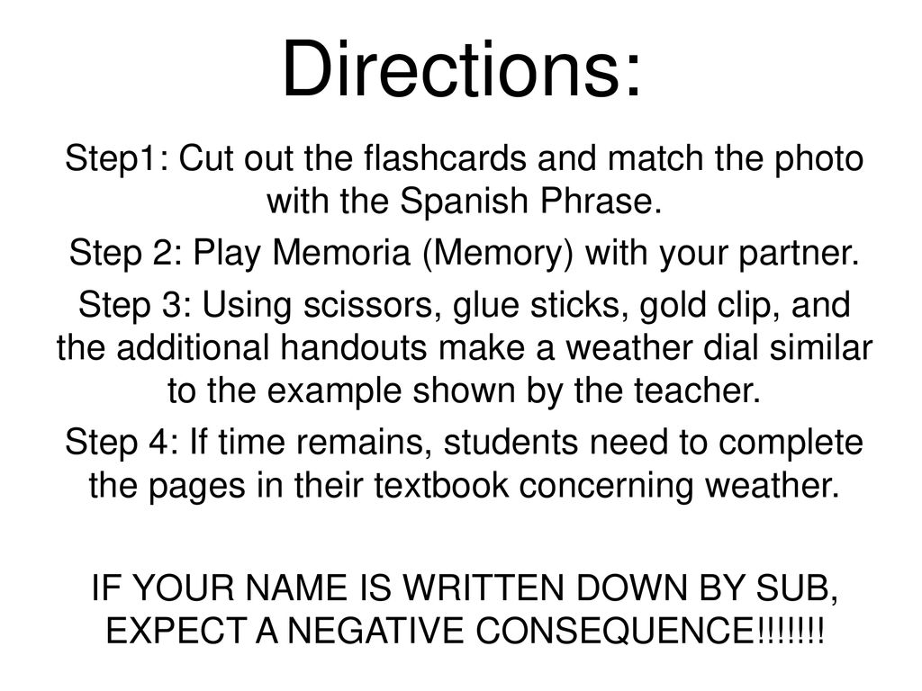 Step 2: Play Memoria (Memory) with your partner.