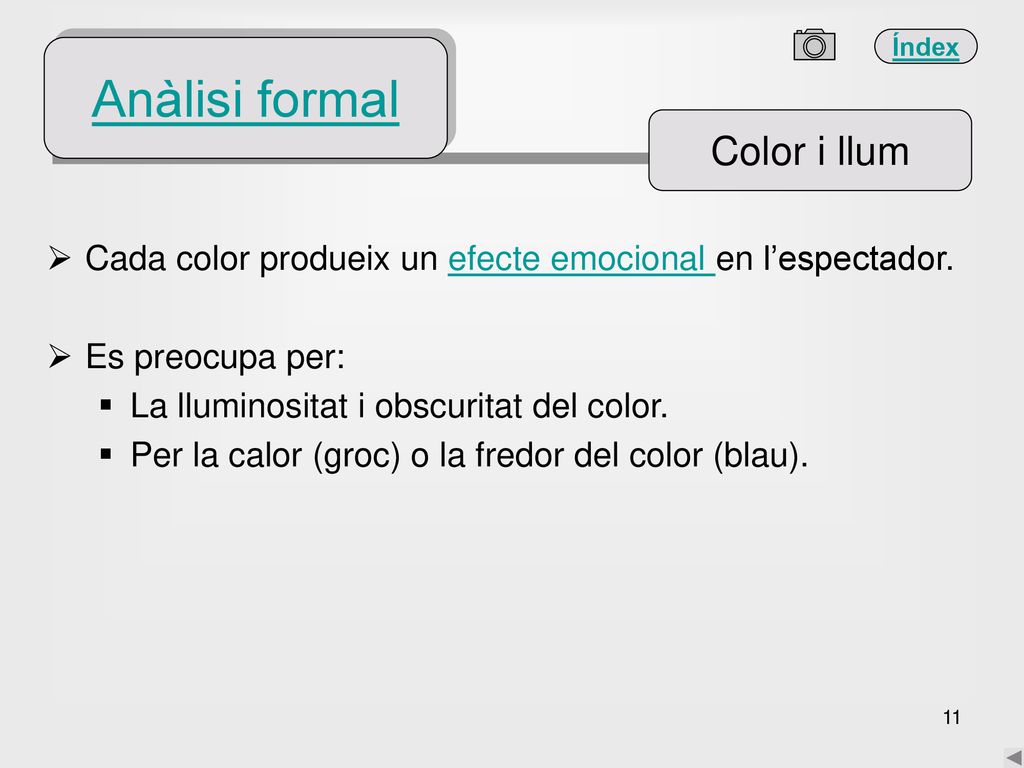 Anàlisi formal Color i llum