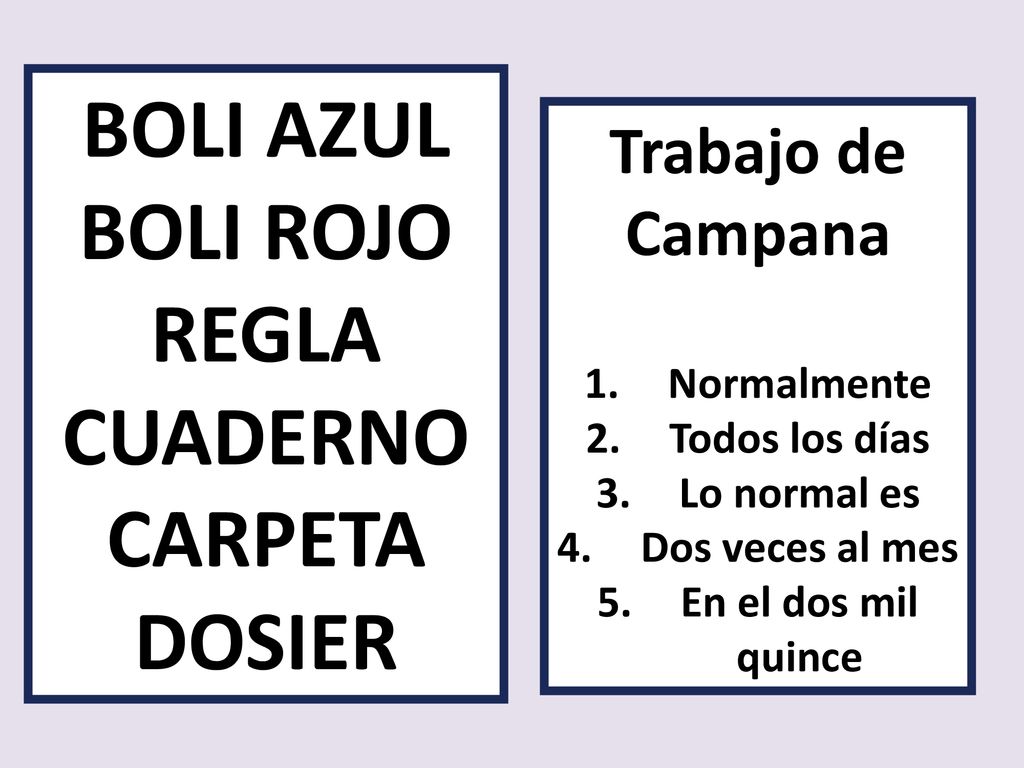 BOLI AZUL BOLI ROJO REGLA CUADERNO CARPETA DOSIER Trabajo de Campana