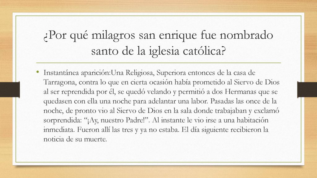 ¿Por qué milagros san enrique fue nombrado santo de la iglesia católica