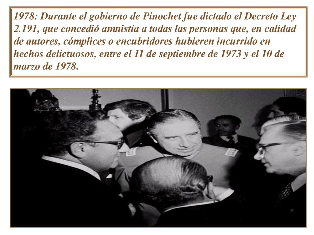 1978: Durante el gobierno de Pinochet fue dictado el Decreto Ley 2