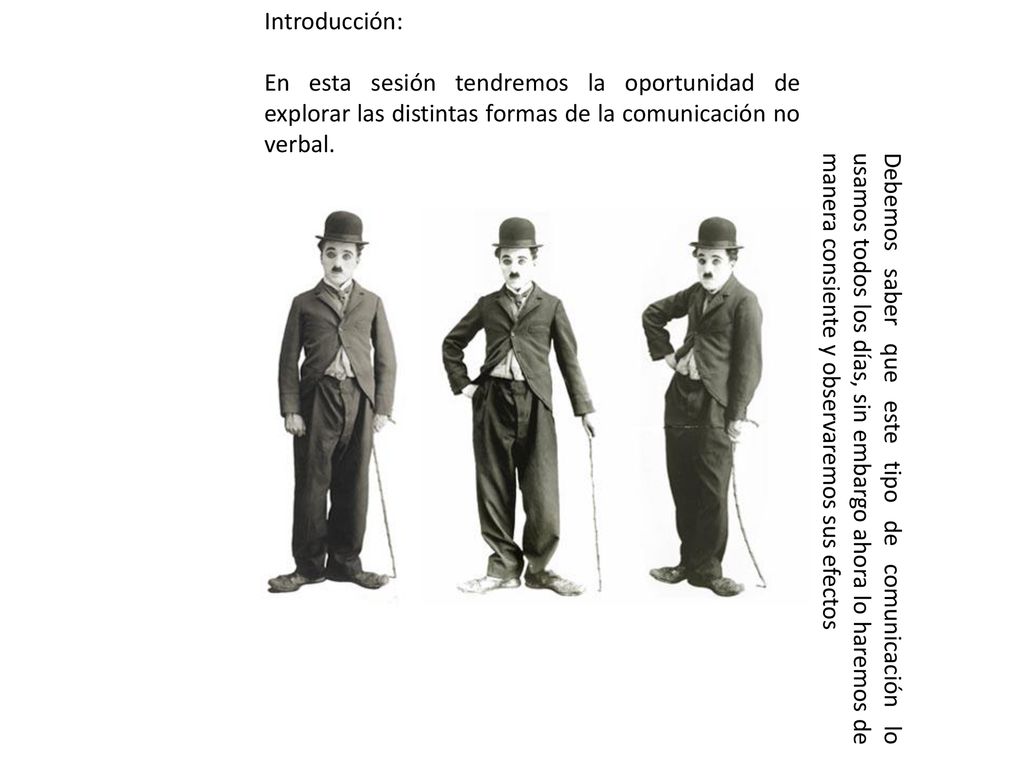 Introducción: En esta sesión tendremos la oportunidad de explorar las distintas formas de la comunicación no verbal.